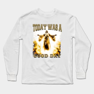 A Good Day - Easter Design - Unisex Multicolor Cotton T-Shirt Long Sleeve T-Shirt